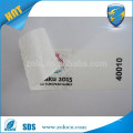 Non transfer white tamper proof VOID security seal sticker